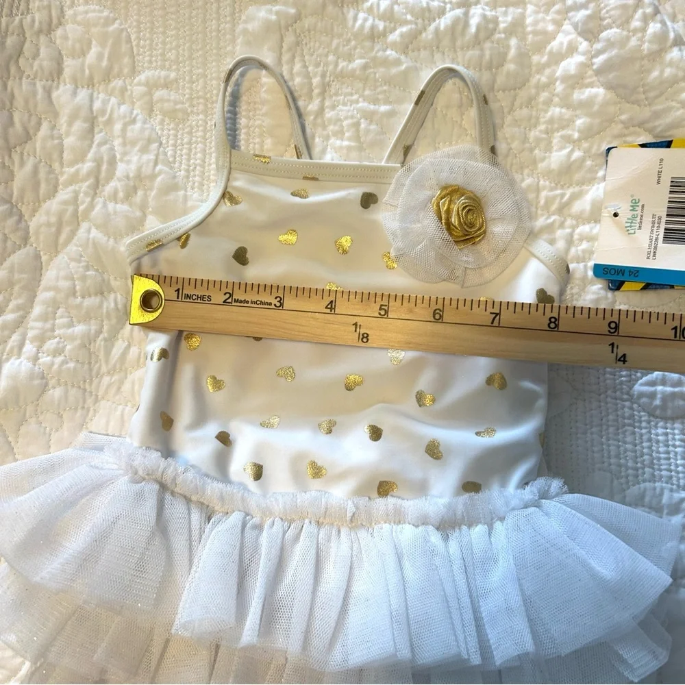 Little Me One Piece Swimsuit. Size 24 Months.